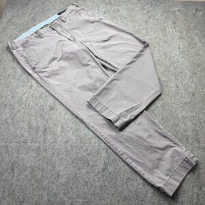 Polo Ralph Lauren Pants Men 36 x 30 Gray Stretch Straight Fit Chinos